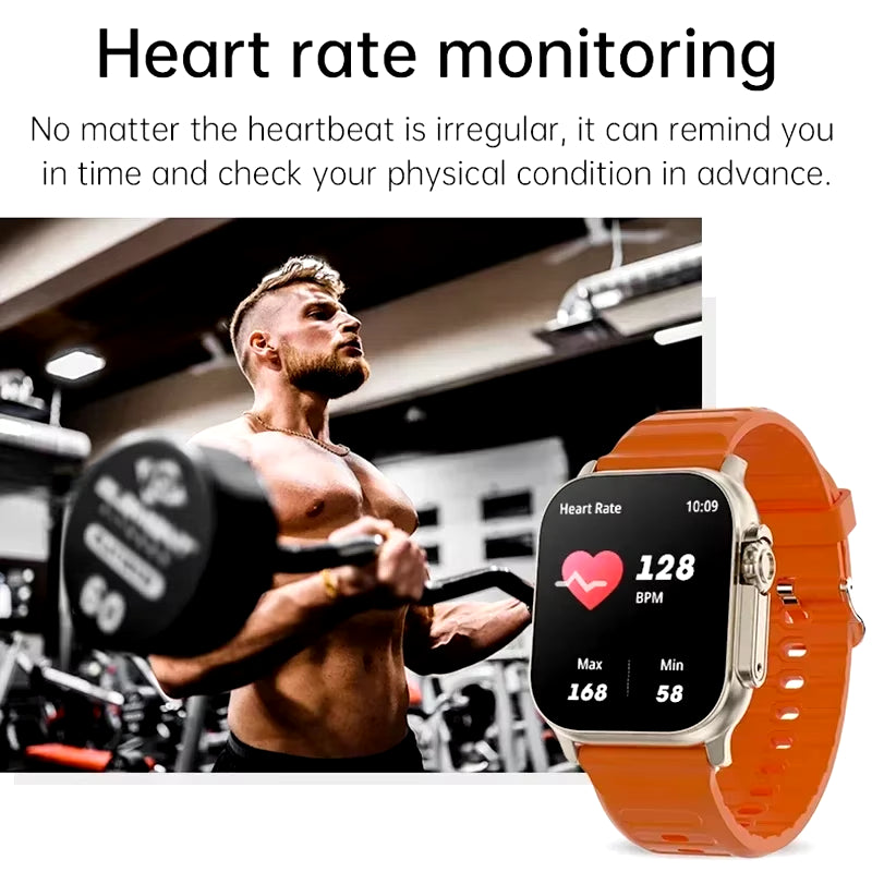 All-in-One Smart Watch with Bluetooth Calling, Message Alerts, Heart Rate Monitoring & Sports Features for Android & iOS - Perfect for Men & Women